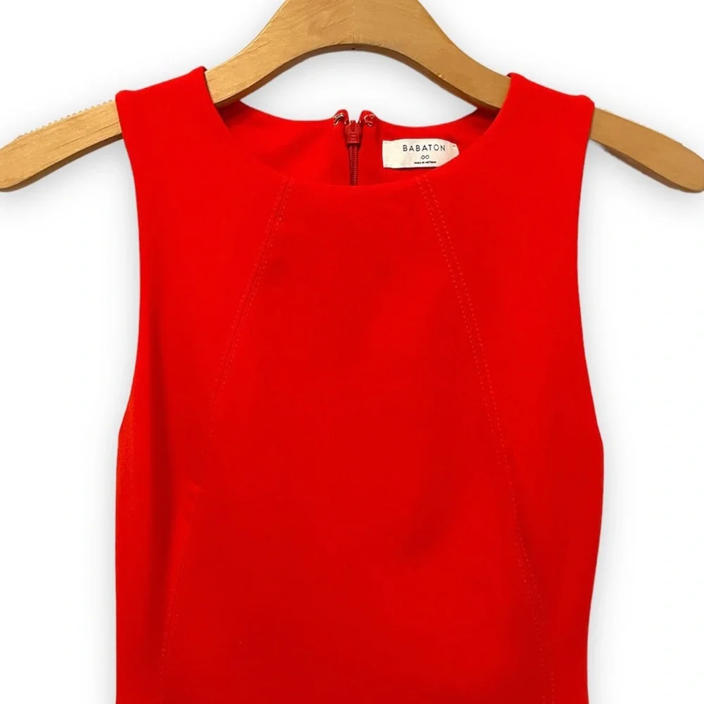 Aritzia Babaton Matheson Sheath Dress, Orange-Red, 00 - Picture 2 of 15